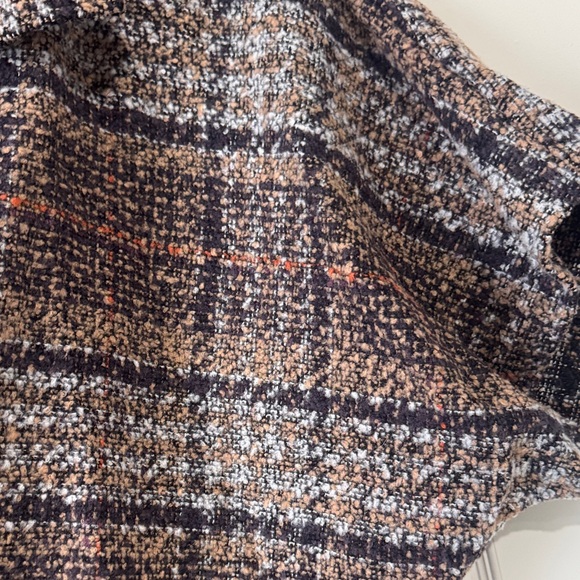 BCBGeneration Plaid Cape Jacket in Black and Brown - Picture 4 of 4